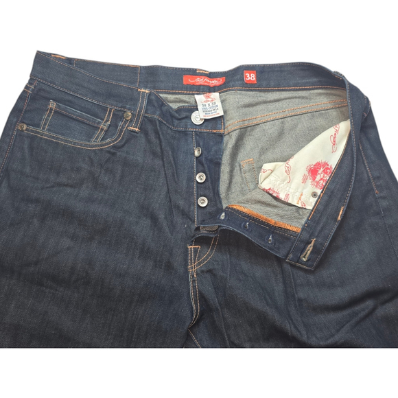 Vintage Y2K Men's Ed Hardy Blue Jeans Size 38 - Picture 5 of 7